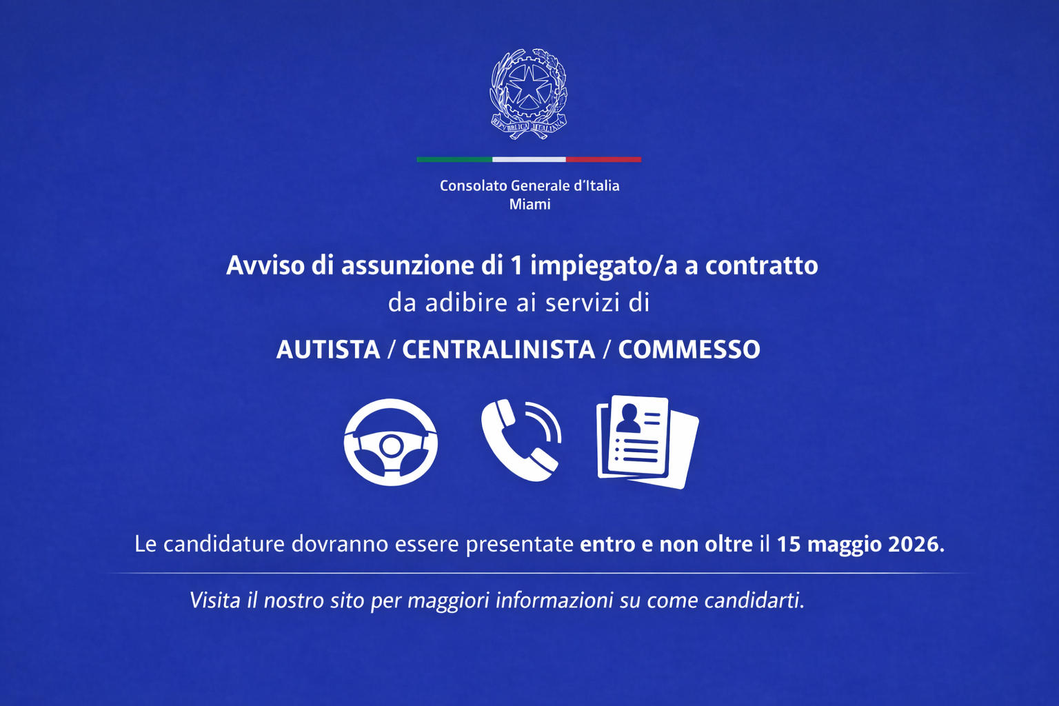 avviso autista per sito